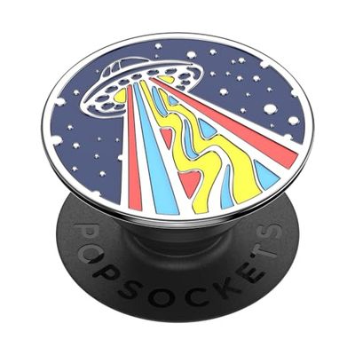 PopSockets PopGrip - Supporto e Impugnatura per Telefoni Cellulari e Tablet con un Top Intercambiabile - Outta This World Enamel