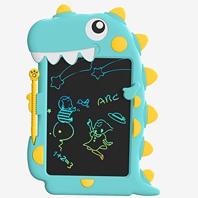 JOEAIS LCD-Schrijftablet Voor Kinderen 8,5 Inch, Cartoon Katontwerp Kinderspeelgoed Tekenblok Doodle Bord, Educatief En Reisspeelgoed Voor Peuters, Ideegeschenken Voor Jongens En Meisjes (Blauw)