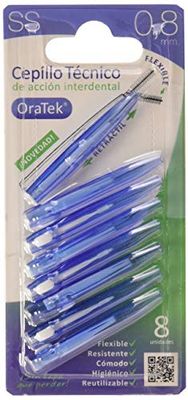 Oratek - Spazzolino interdentale retrattile, 0,7 mm, 8 pezzi, 200 g