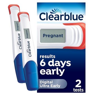 Clearblue Early Detection Pregnancy Test – Digital Ultra Early (10 mIU/ml), No Test Can Tell You Sooner – 2 Digital Tests, Packaging May Vary