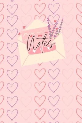 Hearts Love Lined Notebook- 200 Pages
