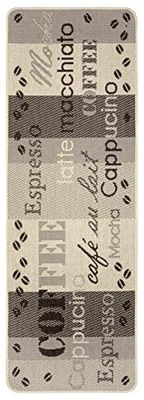 HANSE Home Weave - Tappeto a pelo corto, antiscivolo, lavabile, per corridoio, cucina, soggiorno, bagno, bagno, tortora, marrone, 67 x 180 cm