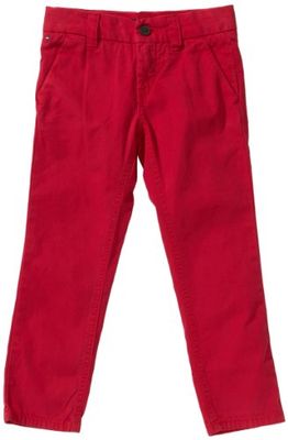 Tommy Hilfiger Jongensbroek, rood (026 FORMULA ONE)., 104 cm/4 Jaren