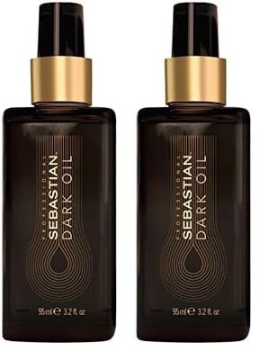 Sebastian Professional Dark Oil Huile Capillaire Lissante, Régénérante et Coiffante 95 ml (Lot de 2)