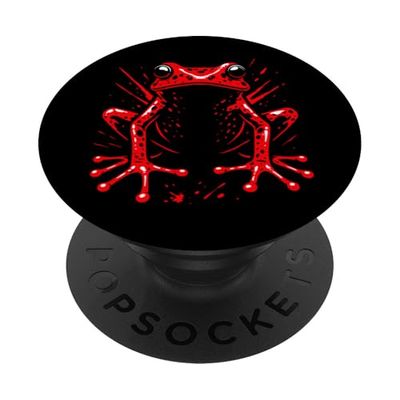 Frota roja Frog Bold Nature Style Tropic Tropic Summer PopSockets PopGrip Adhesivo