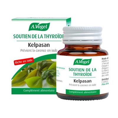 A.VOGEL - Complément Alimentaire Kelpasan - Aide au bon fonctionnement de la thyroïde, du métabolisme et du système nerveux - Extrait d'algues Kelp fraîche - Riche en Iode - 150 comprimés