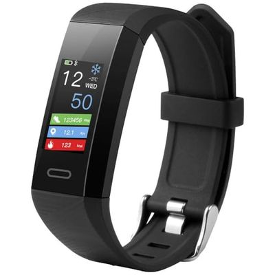 Technaxx Alemania Bluetooth Fitness Tracker Reloj de Ejercicio Banda Inteligente Rastreador de Actividad con Temperatura Ritmo Cardíaco y Monitor de Sueño TX-HR7