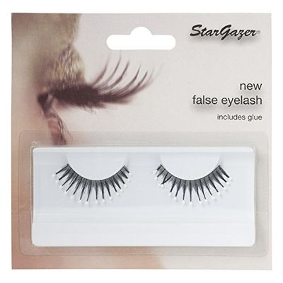 Stargazer Feather Eye Lashes style 39, synthetic lash pair includes glue.