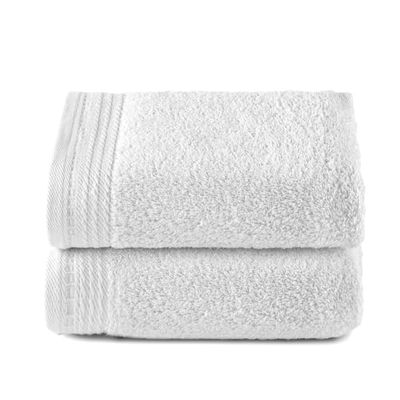 Top Towel - Premium - Toallas de baño Grandes - Toallas baño -2 Toallas de Manos -50 x 100 cms - Algodon 100% - 600 Gramos - Blanco