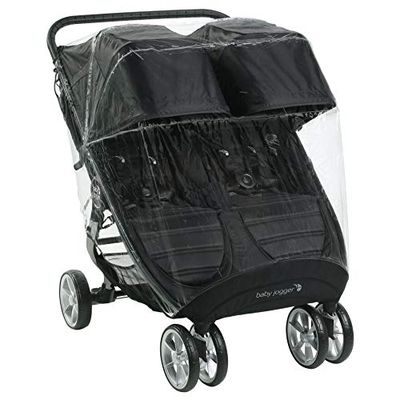 Baby Jogger Weer Shield Pushchair Regenhoes | Voor City Mini 2 Double & City Mini GT2 Dubbele Kinderwagens | Blokken Regen-, Sneeuw- en Wind