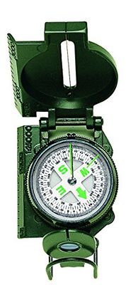 Herbertz Kompas model Ranger metalen behuizing Grijs/Groen