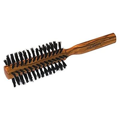 Croll & Denecke Brosse à cheveux en bois d'olivier ronde