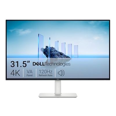 Dell 32 Plus Écran PC - S3225QS, 4K UHD (3840x2160), 120Hz, VA, 4ms, AMD FreeSync Premium, 95% DCI-P3, HDR10, Réglage en Hauteur, Haut-parleurs intégrés, DisplayPort, 2 HDMI, Garantie 3 Ans
