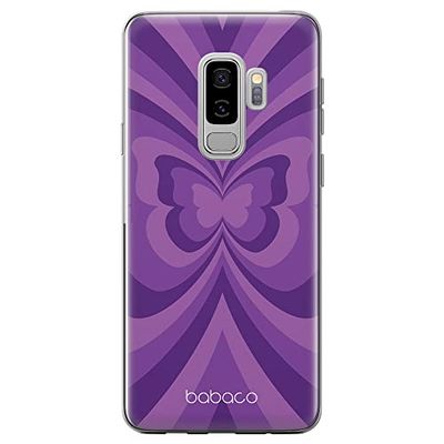 ERT GROUP mobiel telefoonhoesje voor Samsung S9 PLUS origineel en officieel erkend Babaco patroon Butterflies 001 optimaal aangepast aan de vorm van de mobiele telefoon, hoesje is gemaakt van TPU