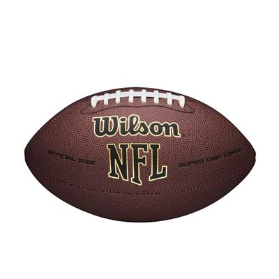 Wilson Pallone da Football della NFL, ad Impugnatura salda., WTF1795, Brown, Official