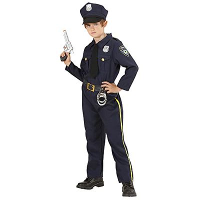 W WIDMANN MILANO Party Fashion - Costume da poliziotto per bambini, uniforme, poliziotto, polizia, costumi in maschera