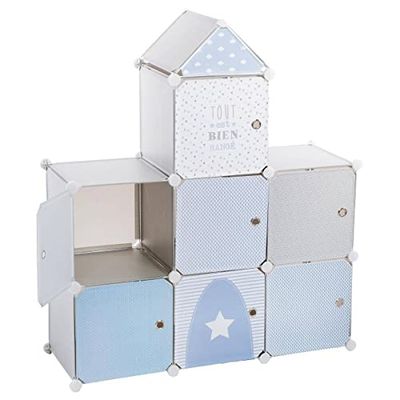 ATMOSPHERA CREATEUR D'INTERIEUR - Armadietti per Bambini Grigio Castello 96x109cm