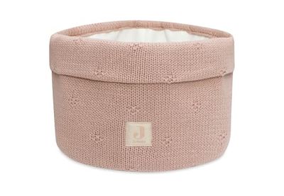 Jollein Verzorgende mand - Cosy Knit, Wild Rose - 60% katoen, 40% acryl - 14x18 cm - roze