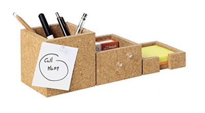 Bi-Office SM050404 Cork Stationery Storage Cup