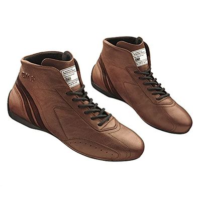 Omp Mixte My2021 Bottes de Course Courtes Marron Taille 41 FIA 8856-2018 Chaussure Bateau, Standard