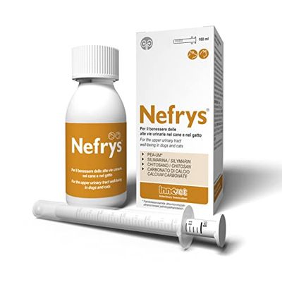 Nefrys per il Benessere dei Reni nel Cane e nel Gatto, Funzione Protettiva e Antiossidante - Flacone da 100 ml