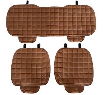 Auto Accessori Lupex - Housse de siège de Voiture Universelle 3 pièces, Protection de siège 2 Avant et 1 arrière, Marron, Protection Comfort du Coussin intérieur de l'automobile