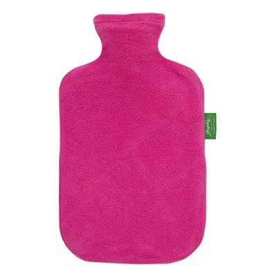 Fashy - Bolsa de agua caliente (2,0 L, 100% forro polar reciclado de poliéster)