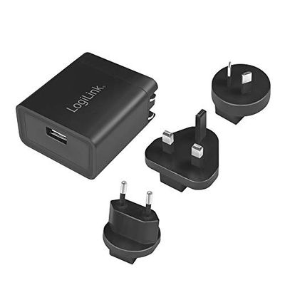 LogiLink USB reseadapter, 2.1A / 10.5W, svart