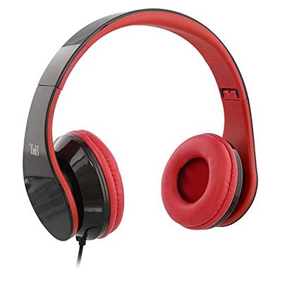 T'nB Tnb - Casque Filaire Jack 3.5mm Pliable Collection Stream - Rouge 1,2m