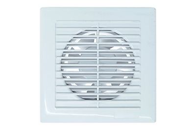 BES 21236 - Aspirador extractor de pared, 19 W, antiolores, humo con cierre, 18 x 18 cm