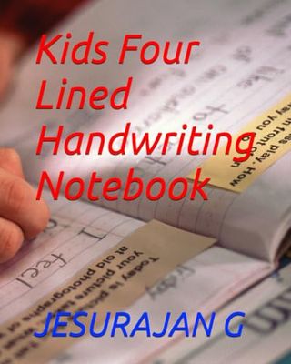 Kids Four Lined Handwriting Notebook