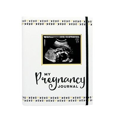 Pearhead My Pregnancy Journal, Milestone Keepsake Memory Book voor pasgeborenen, fotoalbum, genderneutraal babycadeau, 74 invulpagina's, 1 stuks (verpakking van 1)
