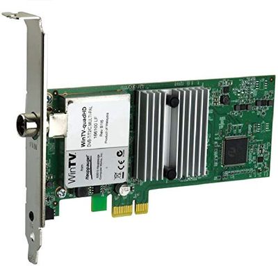 Hauppauge WinTV-quadHD - Tarjeta HD PCI-Express - numérico 4 TDT HD, TDT y DVB-C, hasta Cuatro Ver o Grabar Diferentes Canales de TV al Mismo Tiempo