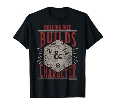 Dungeons & Dragons Rolling Dice Builds Character Camiseta