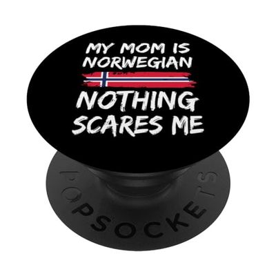 Mi Mamá Es Noruega Nada Me Asusta PopSockets PopGrip Intercambiable