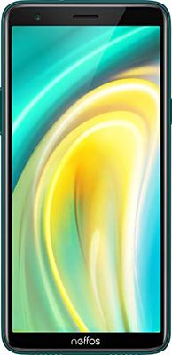 Neffos A5 Dual-SIM Smartphone (15,2 cm (5,99 inch) HD+ Display, 16 GB intern geheugen, 5 MP camera, Android 9.0 Go Edition), smaragdgroen