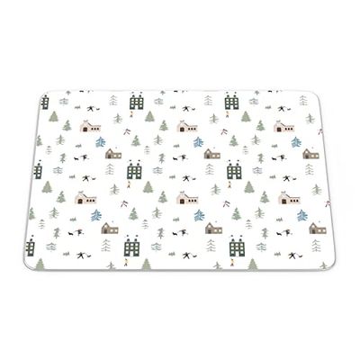 Questo Casa, Rectangle Digital Printed Mouse Pad, Non-Slip Base, for Office and Home, Size: 22 x 18 cm