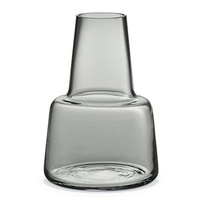 Holmegaard Vaso collo medio H24 cm Flora in vetro soffiato a bocca, grigio