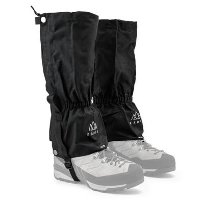 KADVA Nego Polainas de Nieve, Adultos Unisex, Negro, Talla única