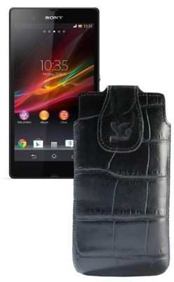 Suncase Originalfodral till Sony Xperia SP äkta läder