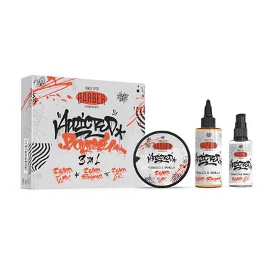 Barber Marmara Tocacco & Vanilla - Juego de cuidado y peinado para barba | Ultimate Beard Box · Set de cuidado de la barba incluye aceite para barba, champú y cera para barba | Idea de regalo para