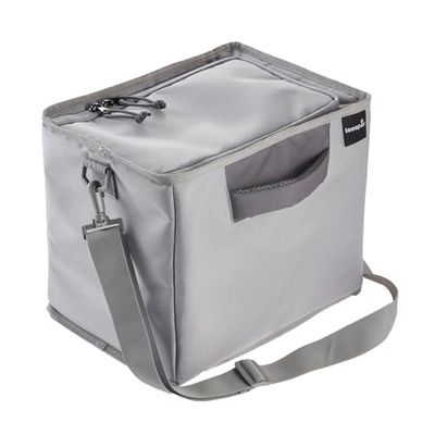 keeeper neo Borsa Isolante Pieghevole, 19 l, Dimensioni L, Con Tracolla, Adatto per Box ben Pieghevoli, Capacità di Carico 8 kg, 5 Ore di Raffreddamento/Riscaldamento, 31,5 x 23 x 26,4 cm, Grafite