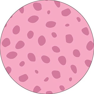 Bonateks, Ronde digitaal bedrukte muismat, antislip onderkant, voor kantoor en thuis, diameter: 22 cm