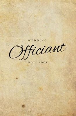 Wedding Officiant Notebook: Vintage Ceremony Book for Sermons, Speeches, and Notes | Perfect size 5.25 x 8 inches