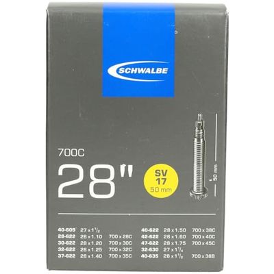 Schwalbe SV17, Unisex binnenband voor volwassenen, neutraal, 28/47-622/635 IB 50 mm