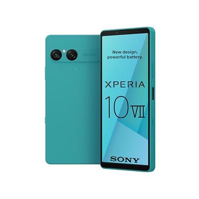 Sony Xperia 10 VII – 6.1" 19.5:9 OLED display with 120 Hz, 5,000 mAh battery, 16 mm ultra-wide-angle lens, 3.5 mm audio jack, Android 15, IP65/68, Dual SIM hybrid, turquoise