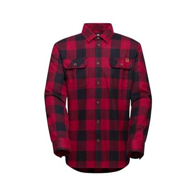 Mammut Tamaro Longsleeve Shirt Men, Blood red-Black, XL