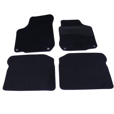 Sakura Mat Set for Carpet with Rubber Heelpad VW Beetle to 05 - Black