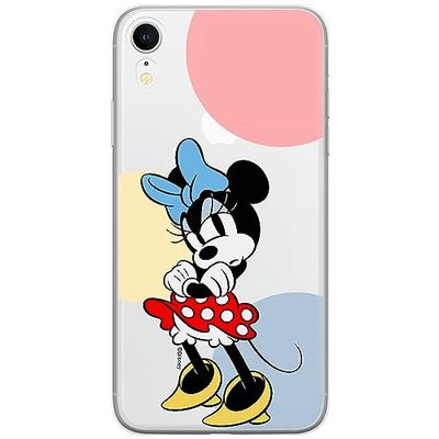 ERT GROUP mobiel telefoonhoesje voor Iphone XR origineel en officieel erkend Disney patroon Minnie 078 optimaal aangepast aan de vorm van de mobiele telefoon, gedeeltelijk bedrukt