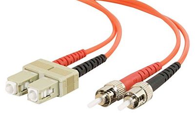 C2G 7m Fibre/Fiber Optic kabel voor Fast Ethernet, Fiber Channel, ATM en Gibabit Patch kabel SC/ST LSZH Duplex Multimode 50/125 Fibre kabel